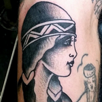 Tattoos - Cap Coleman Indian Girl - 102130